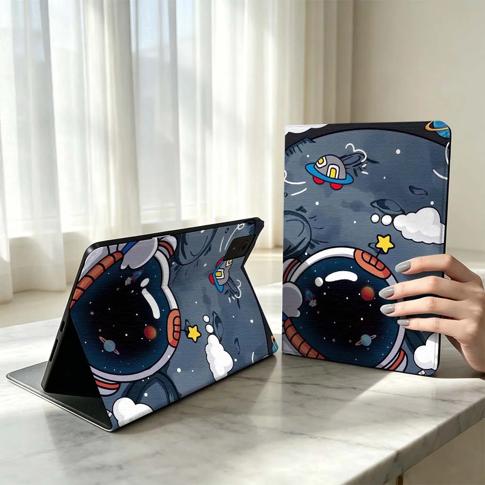 

Cartoon Astronot Cute For Xiaomi Poco Redmi Pad 8 2 4 C1 6 6S 7 7S SE 9.7 14 11 11.2 12.1 12.5 Inch Tablet Case Pen Tray