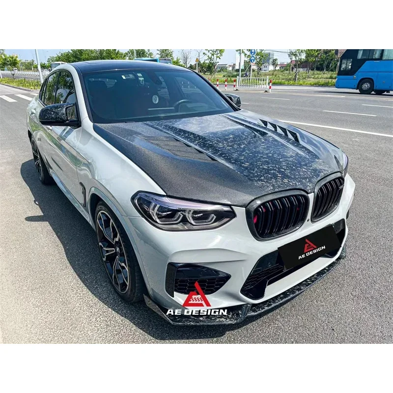 X3X4 المحرك X4M X F97 F98 غطاء السيارة من ألياف الكربون #3