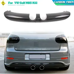 Car Rear Bumper Diffuser Lip For Volkswagen VW Golf V 5 MK5 R32 Hatchback 2006-2008 Carbon Fiber Bumper Diffuser Lip Spoiler