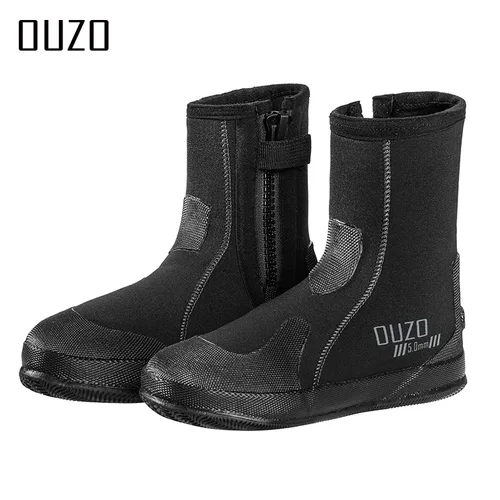 Imagen 2 del producto Botas de buceo de neopreno de 5mm suela antideslizante deportes al aire libre deportes acuáticos buceo snorkel surf natación botas de canotaje