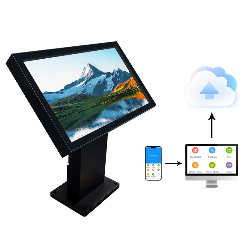 Ausgabe und Abfrage, Selbstbedienungssystem, Hotellobby, Selbstüberprüfung und Ausprüfung von Kiosk mit LCD-Anzeigekarte