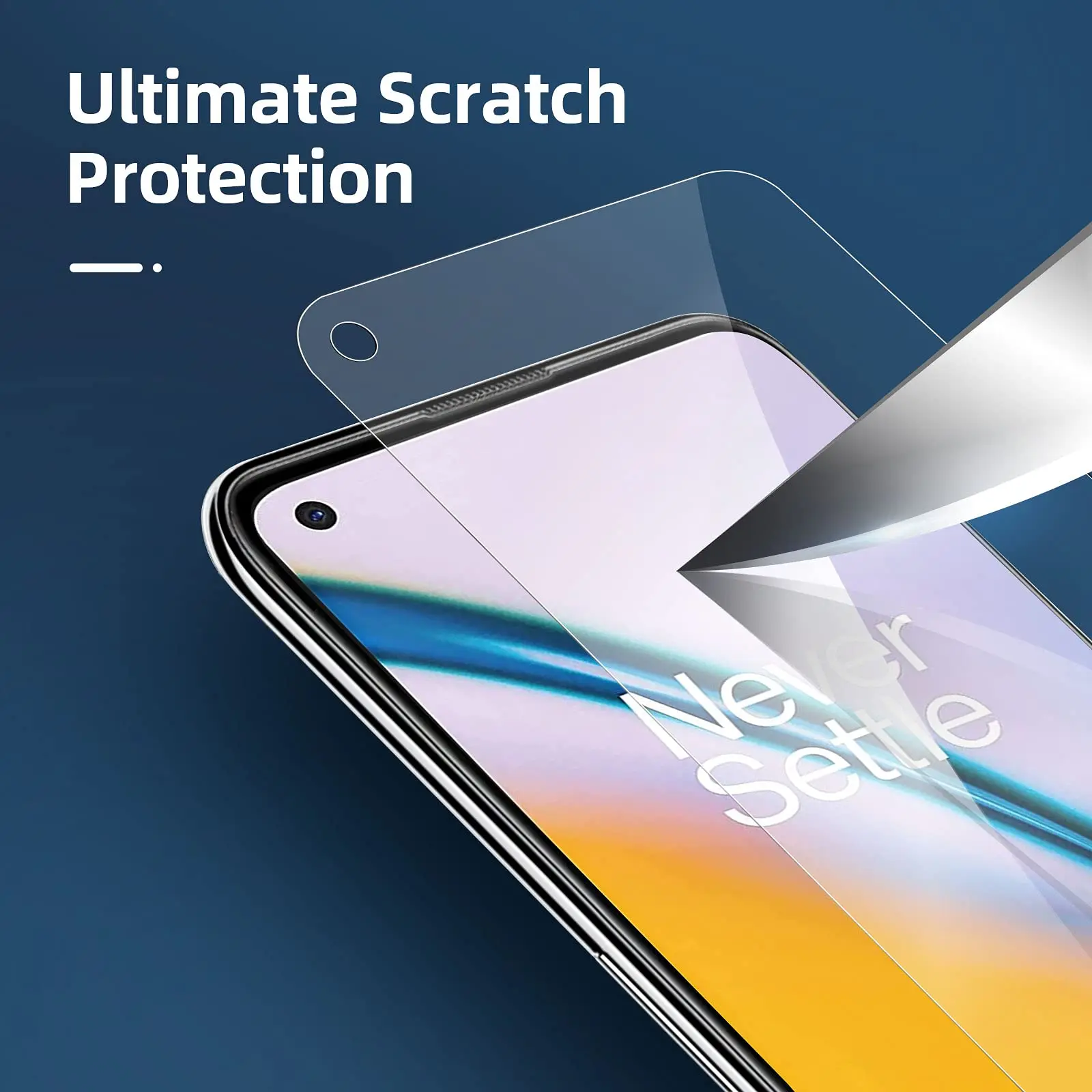 Screenprotector Voor Oneplus Nord 2, Gehard Glas Hoog Aluminium Kristal Hd 9H Transparant Anti Kras Case Vriendelijk