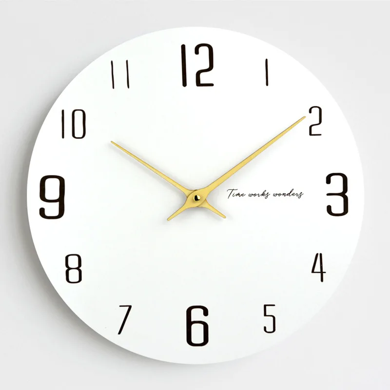 Nordic Wall Clock 30cm Silent Modern Minimalist Design for Home Office Living Room