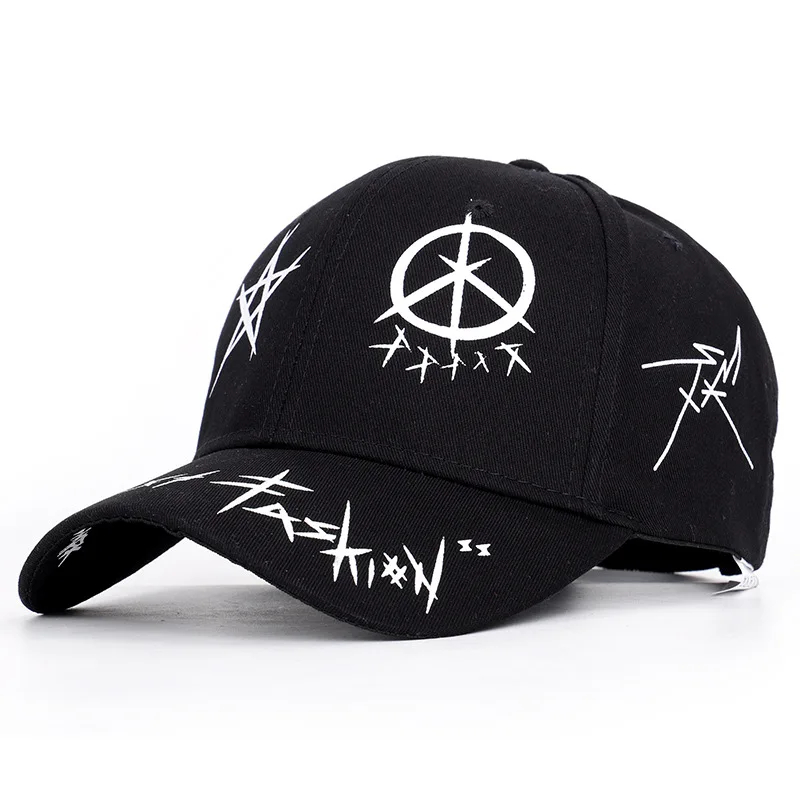 New Summer Baseball Cap Graffiti Sun Caps Hip Hop Visor Spring Hat Adjustable Snap-back Hats For Women High Quality