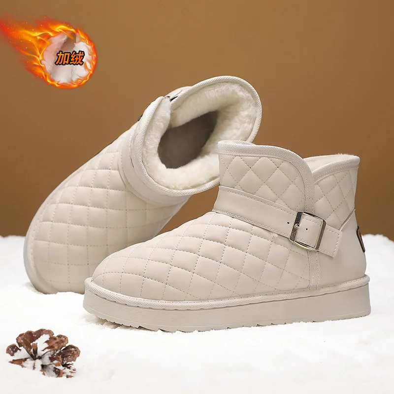 

Men’s 2025 Insulated Snow Boots, Faux Fur Lined & Anti-Skid, Perfect for Veterans Day & Skiing or Snowboarding