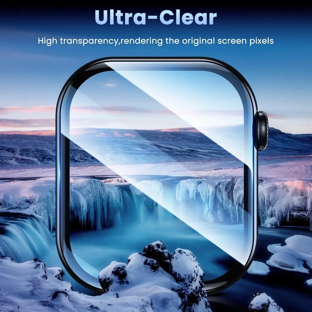 Protetor de tela para apple watch ultra 3 2 1 49mm hd filmes macios anti-arranhões para iwatch série 11 10 42mm 46mm ultra3 não é vidro