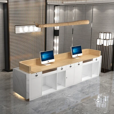 Hotel Reception Desk High-end Atmosphere Beauty Salon Company Counter Cashier Simple And Modern
