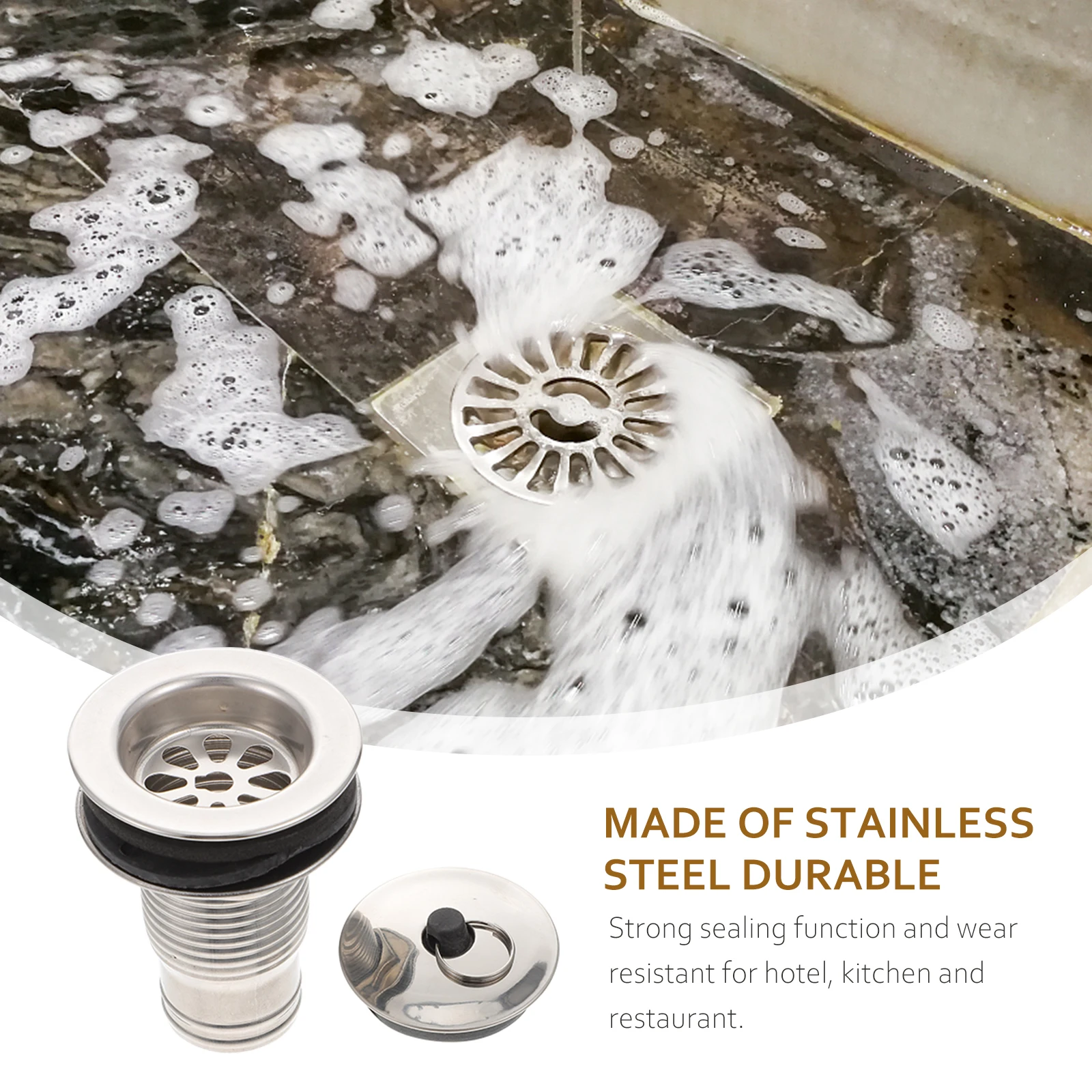 

Kitchen Bath Tub Plug Strong Resistant Long Lasting Easy Remove Replacement For Bathtub Sink Kitchen Sink Drain Plugs