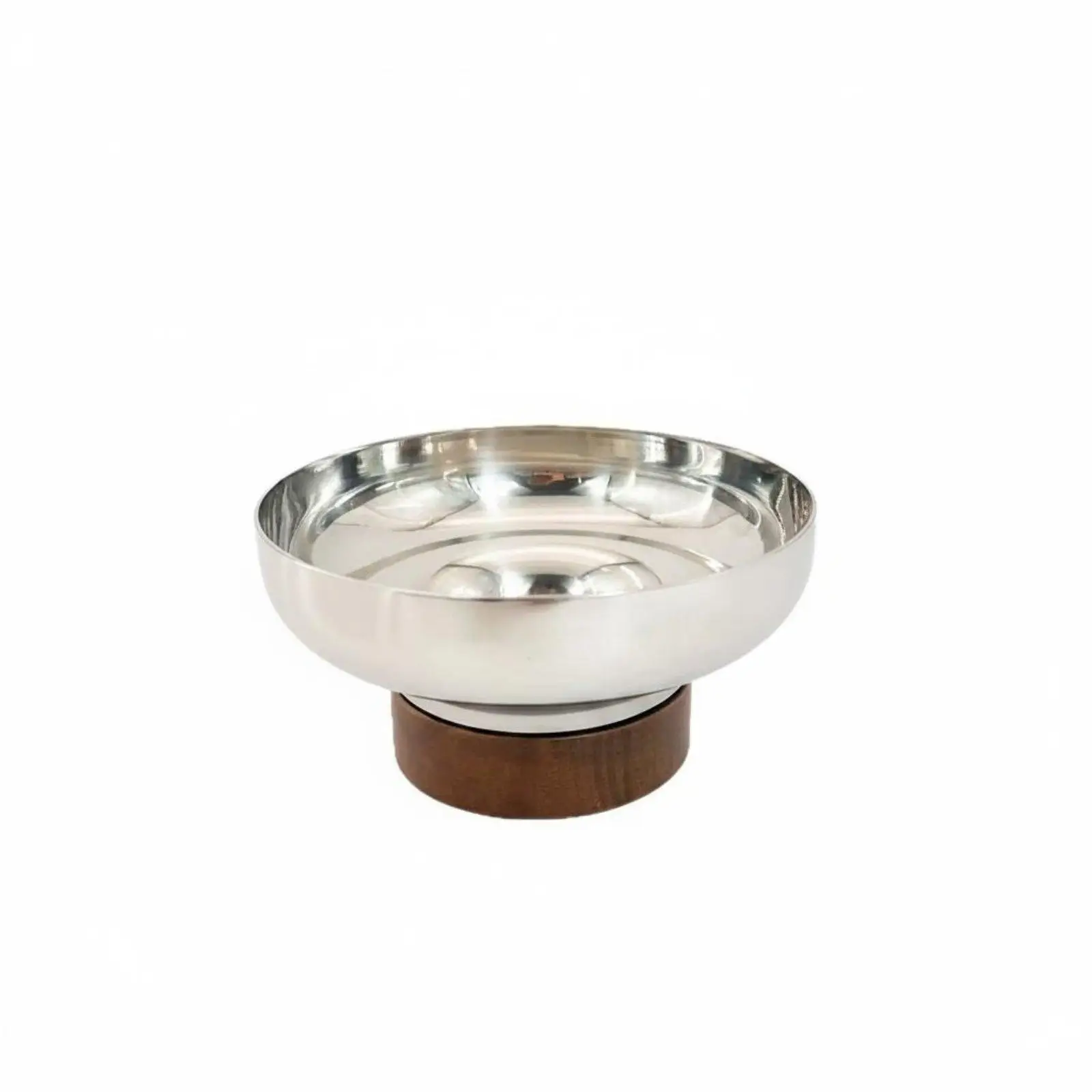 2 Pieces Stainless Steel Cake Stand Modern Minimal Design Metal Fruit Tray