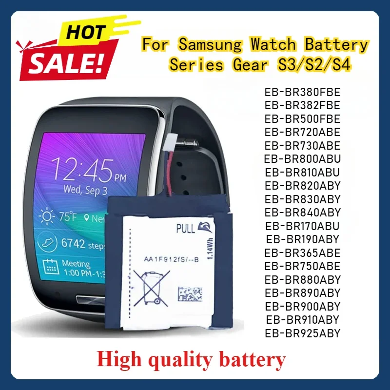 Replacement Battery For Samsung Smart Watch Battery Series Gear S3/S2/S4 High Quality Batteries