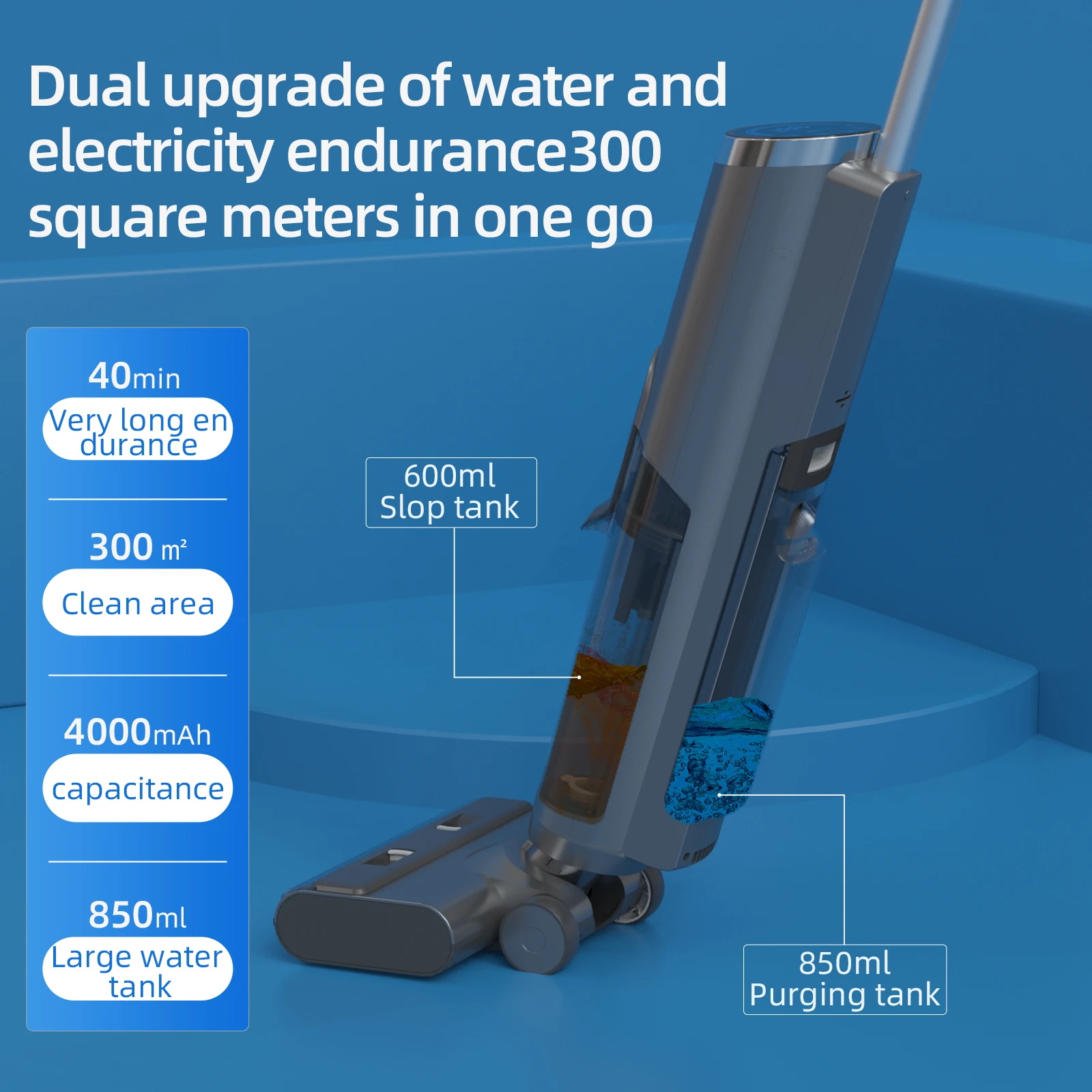 Promotional New Electric Upright Wet Dry Handheld Floor Vacuums Cordless 90% Water Collect Rate For Household Use Vac Cleaner