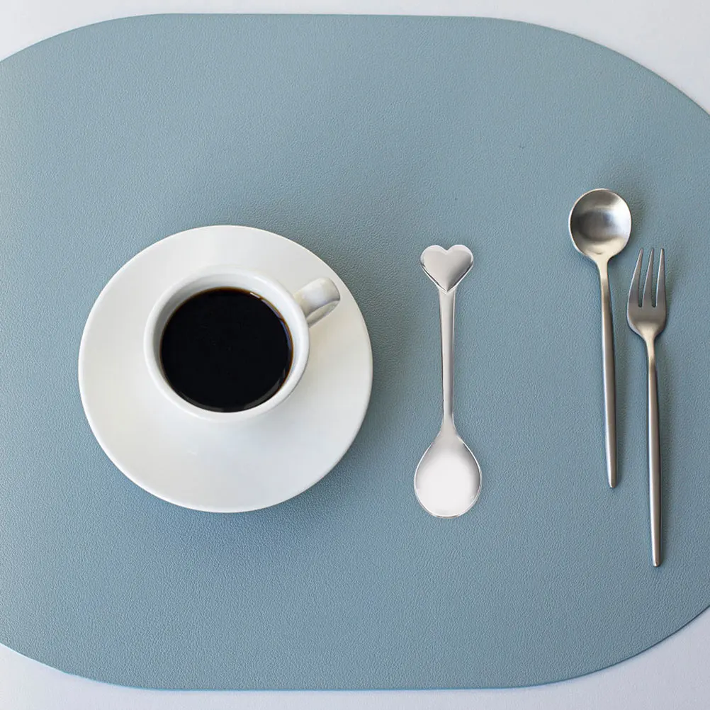 

6 Pcs Heart Shaped Spoons Stainless Steel Kitchen Utensils Love Spoon Tableware Mixing Metal Cake Child TeaSpoons Bright