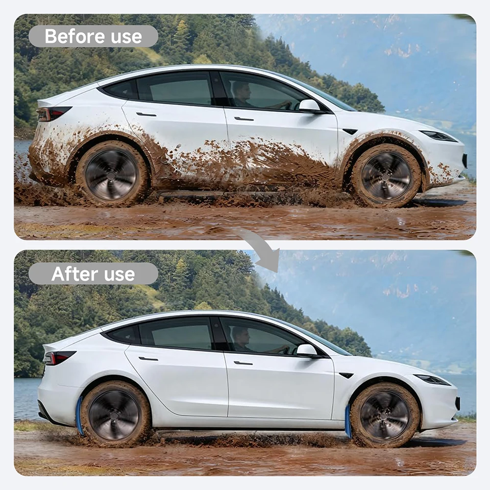 For Tesla Model 3 Highland Accessories Mud Flaps Front Rear Wheel Fenders Splash Guards for Tesla Model 3 Highland 2024-2026