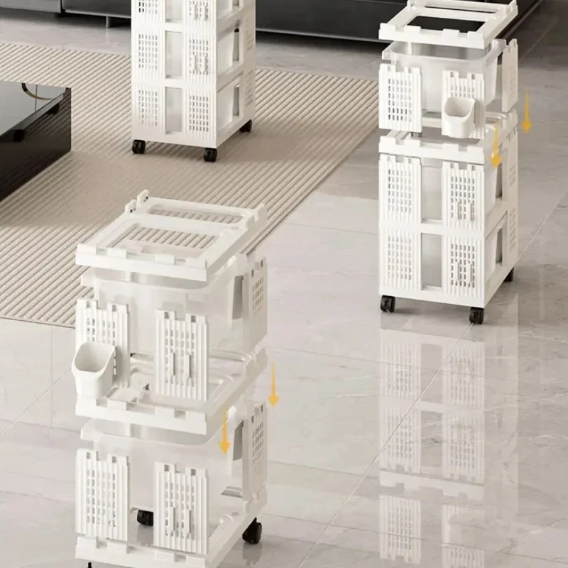 Food Serving Cart Mobile Removable Storage Rack Trolley Hairdresser Rollers Roulette Cosmetic Helper Trolleys Beauty Salon