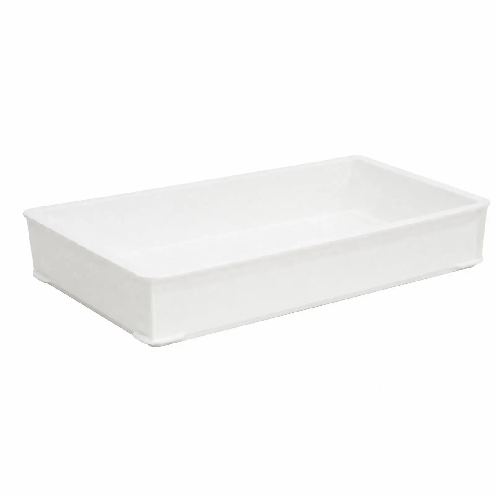 Rectangular Bread Proofing Box HDPE Fermentation Container for Bakery Dough Storage with Reinforced Rim for Commercial Kitchen