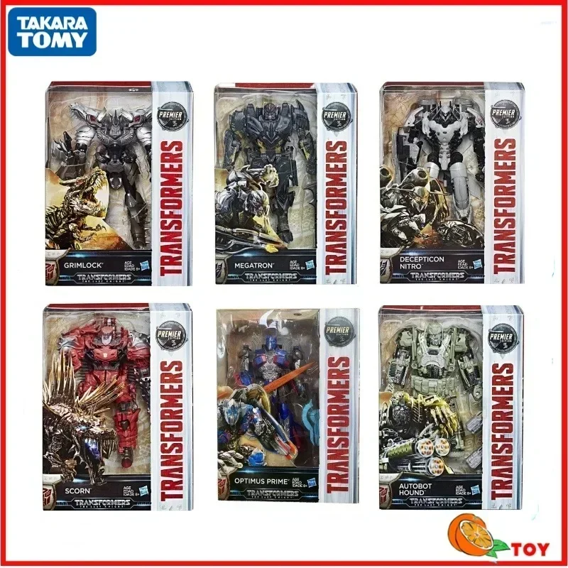 In stock Takara Tomy Transformers The Last Knight Voyager Class Optimus Prime Megatron Hound Grimlock Action Figure Robot