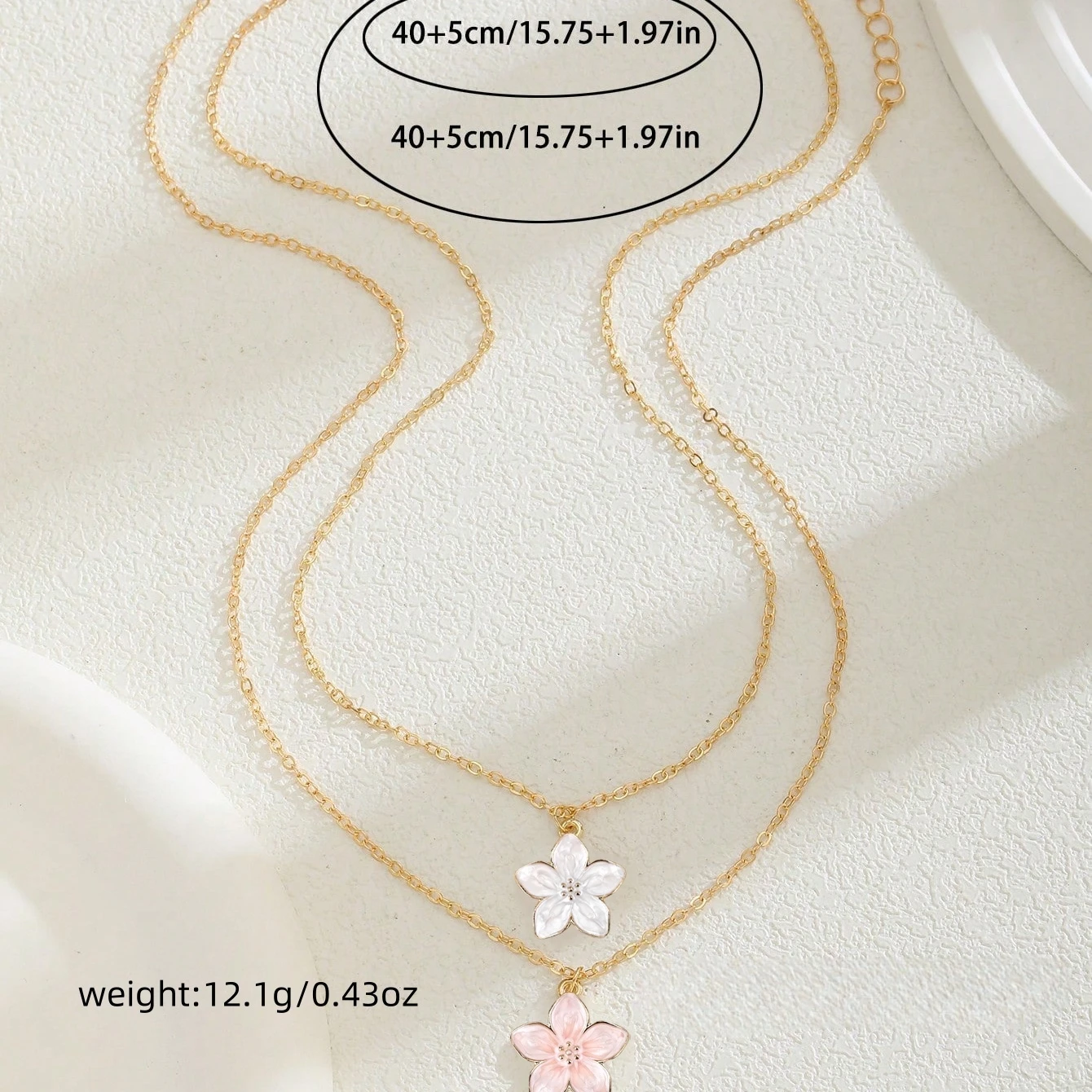 جديد زهر الكرز الكورية اليابانية البرسيم زهرة قلادة قلادة للنساء الطازجة تنوعا رائعة هدية جديدة قلادة #4