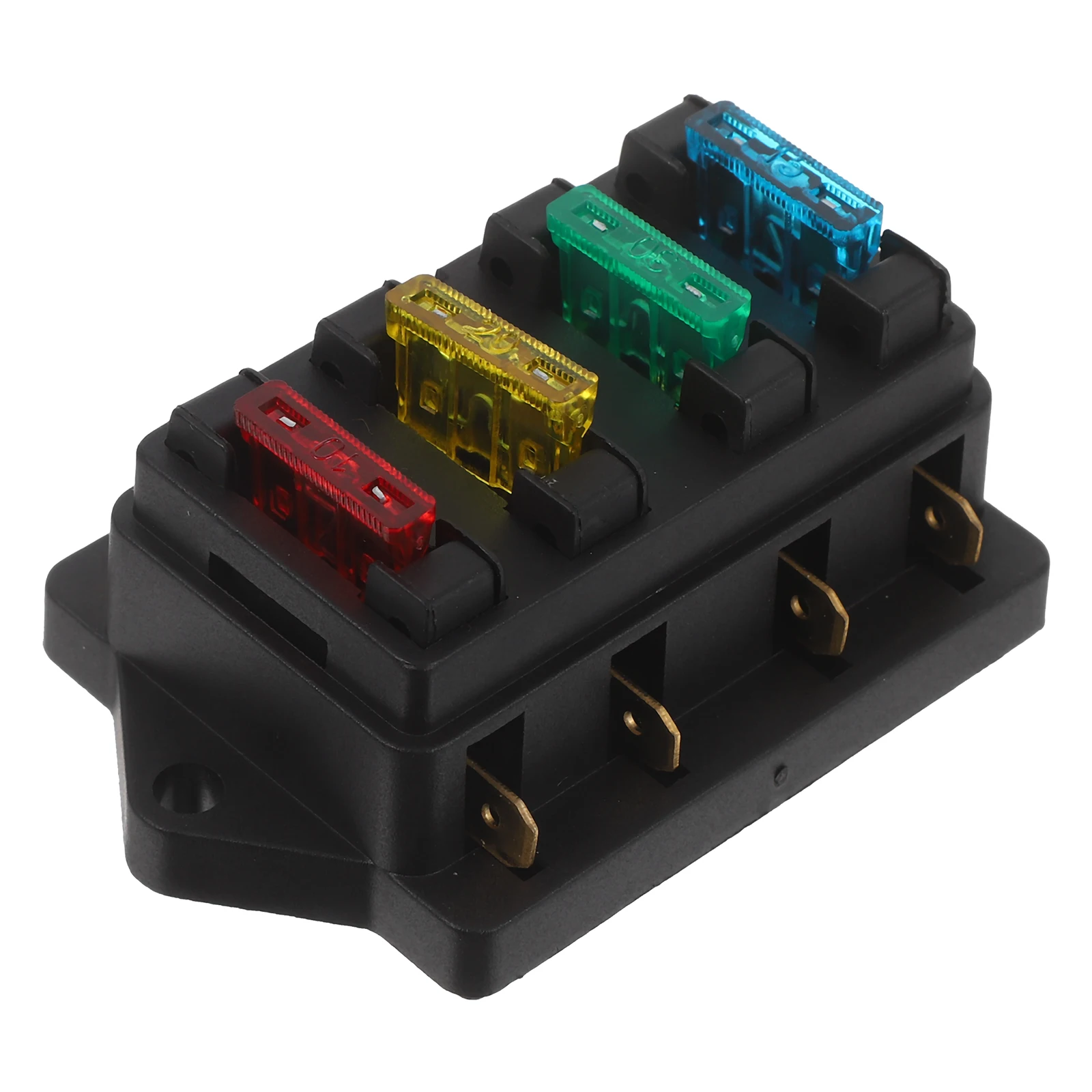 

Fuse Holder Box Block Car Automotive Circuit 12 24V Splash Proof Transparent Cover Automotive Fuse Block