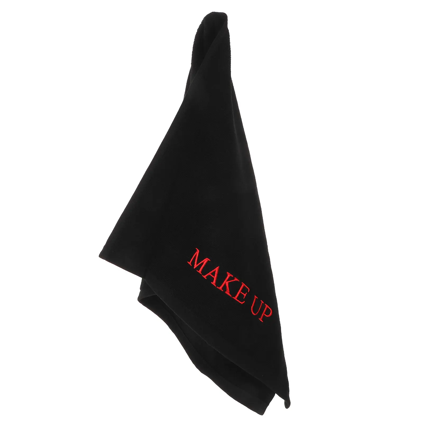 Premium Cotton Makeup Mat for Vanity 75x35cm Black Vanity Desk Protector Absorbent Beauty Counter Pad Table Cover Pad Organizer