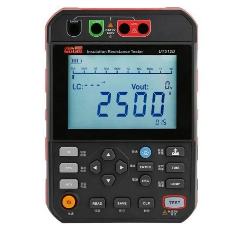 Digital high voltage insulation resistance tester UT512E megohmmeter insulation resistance meter