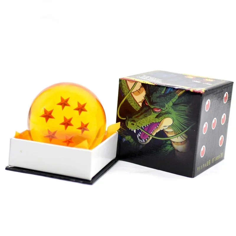 Bandai Anime Dragon Ball Kristallkugel Z Star 1-7 Harz-Drachenperlen Cosplay-Requisiten Desktop-Dekoration Kinderspielzeug Geschenke