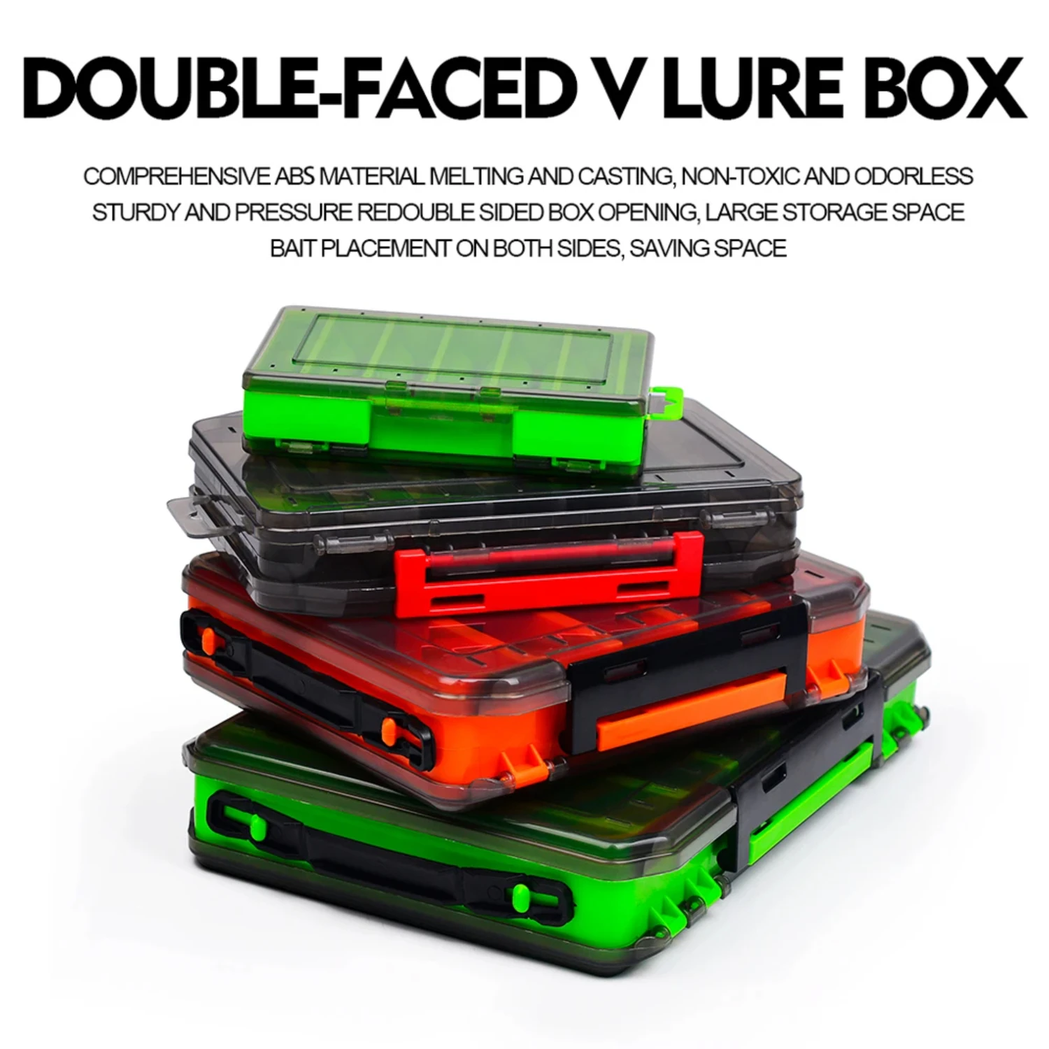 Double-Sided Waterproof Fishing Tackle Box, Fish Hook Fishing Lure Bait  Case, Mini Portable Fishing Gear Accessories Box Yoga