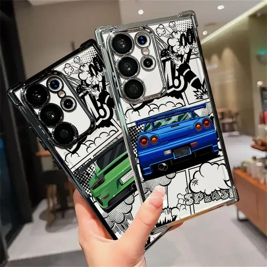 Coole Sports Dream Autotelefonhülle für Samsung Galaxy S23 Ultra Note20Ultra S24 S20 Plus S22 FE S25 S21 Soft Cover