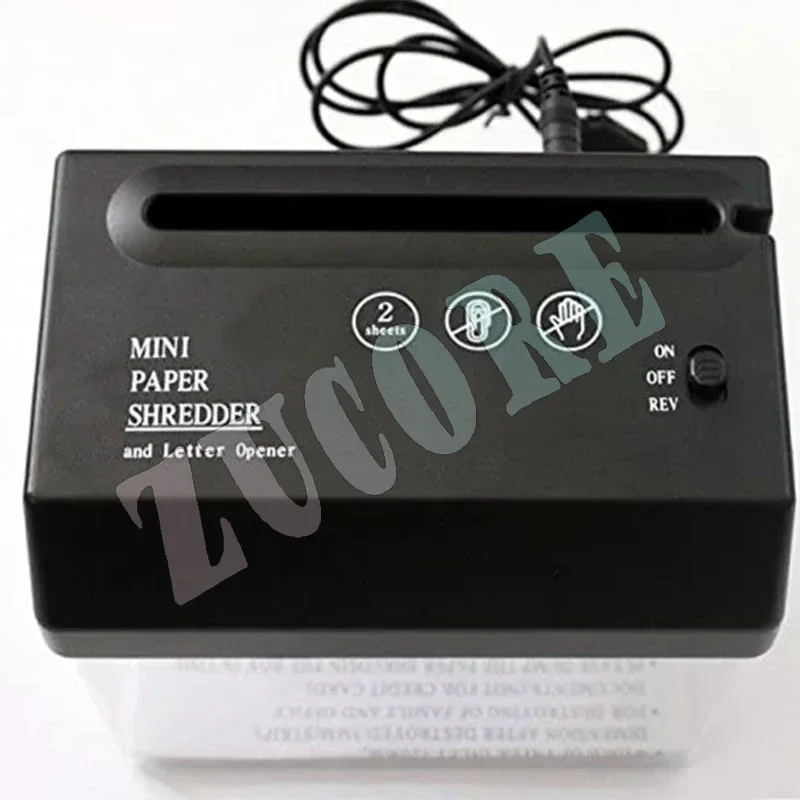 Portable Mini Paper Shredder Electric USB Battery Operated Shredder Documents Paper Cutting Tool for Home Office