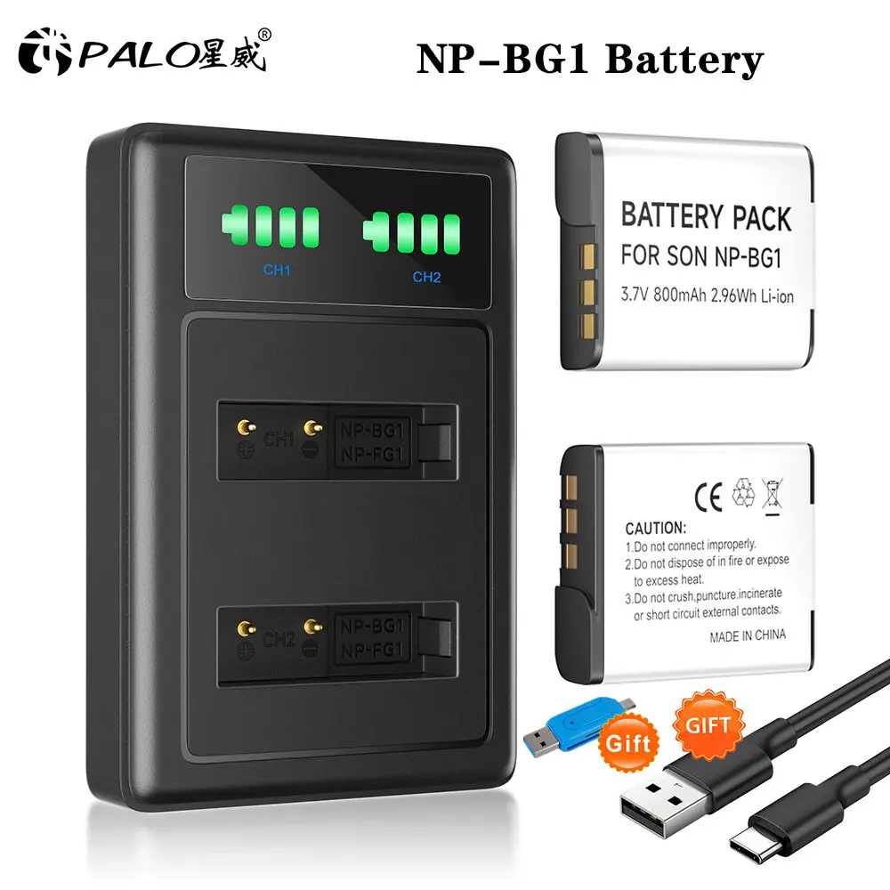 

NP-BG1 NP BG1 NPBG1 Camera Battery for Sony FG1 DSC W120 W125 W130 W150 W170 W200 W210 W220 W230 W290 T20 T100 HX30