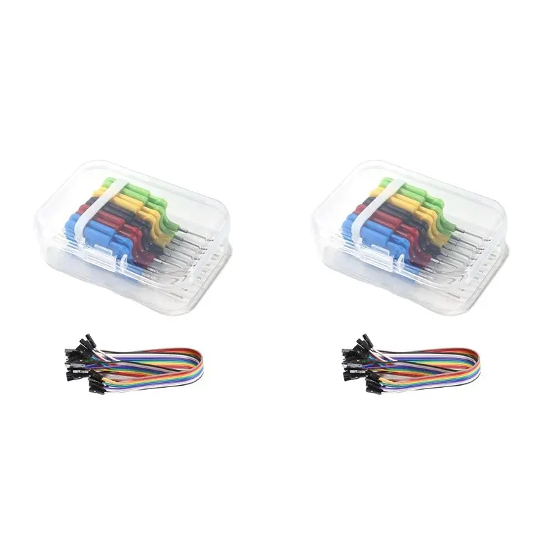 20PCS SDK08 Test Clips With Jumper Cable IC Test Hook Clips 40V Ultra Small Clip 2A Test Clamp For Electrical Testing