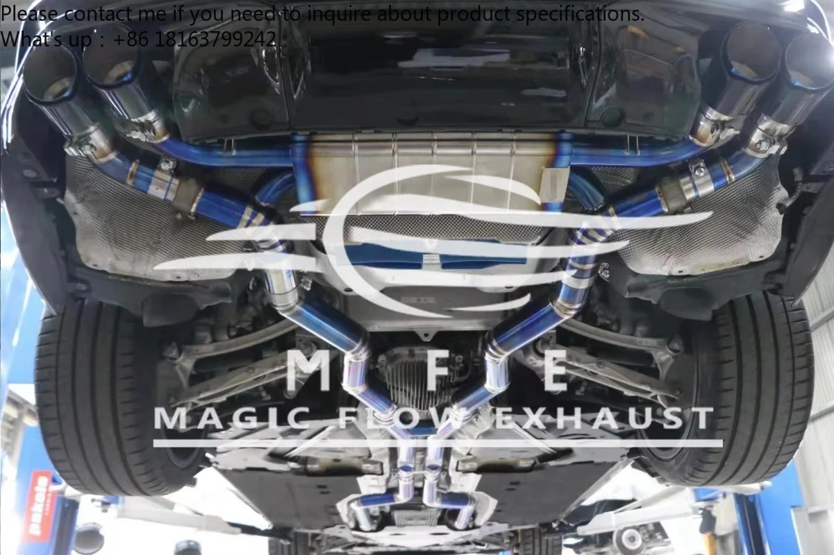 Aggressive Sound Titanium Alloy Exhaust Catback Valves for BMW F91 F92 F93 M8 4.4T S63 2019+ Valvetronic Catback System Escape