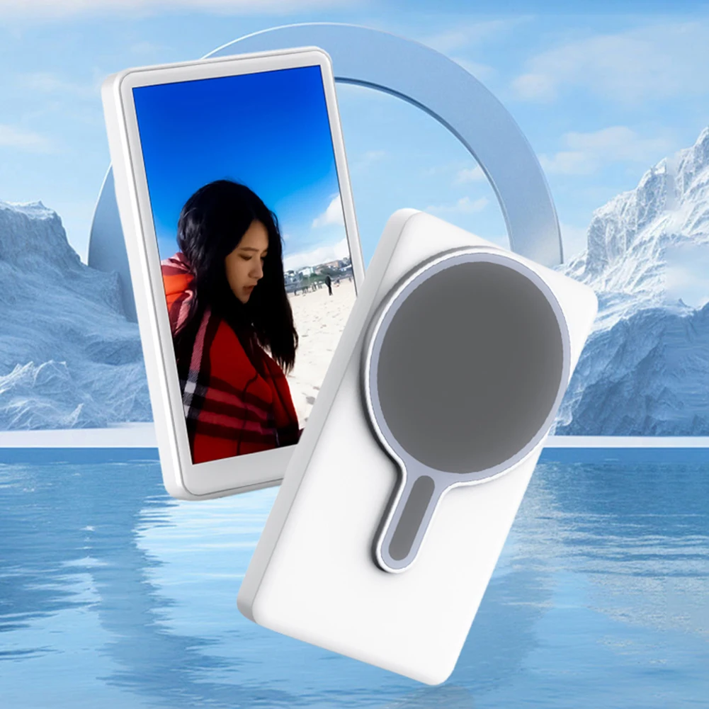 磁気ワイヤレス自撮りモニター画面-スマホvlog自撮り画面-リアカメラモニター画面-android-iphone携帯電話用