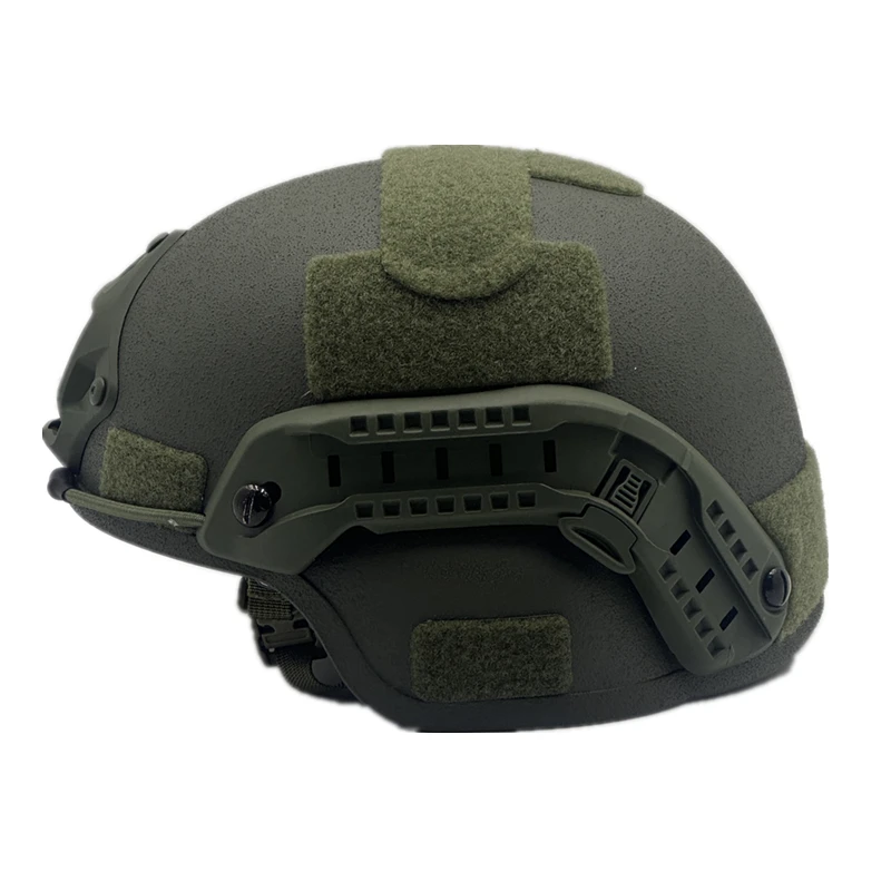 PE high shear ballistic helmet, tactical bulletproof helmet, MICH2000, with 2 suspension systems. Third generation, NIJ, IIIA