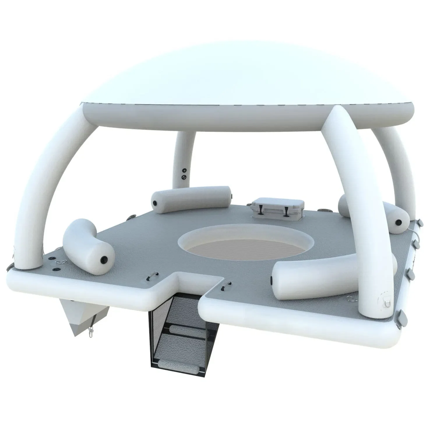 سرير مائي عائم جديد قابل للنفخ في الحديقة المائية