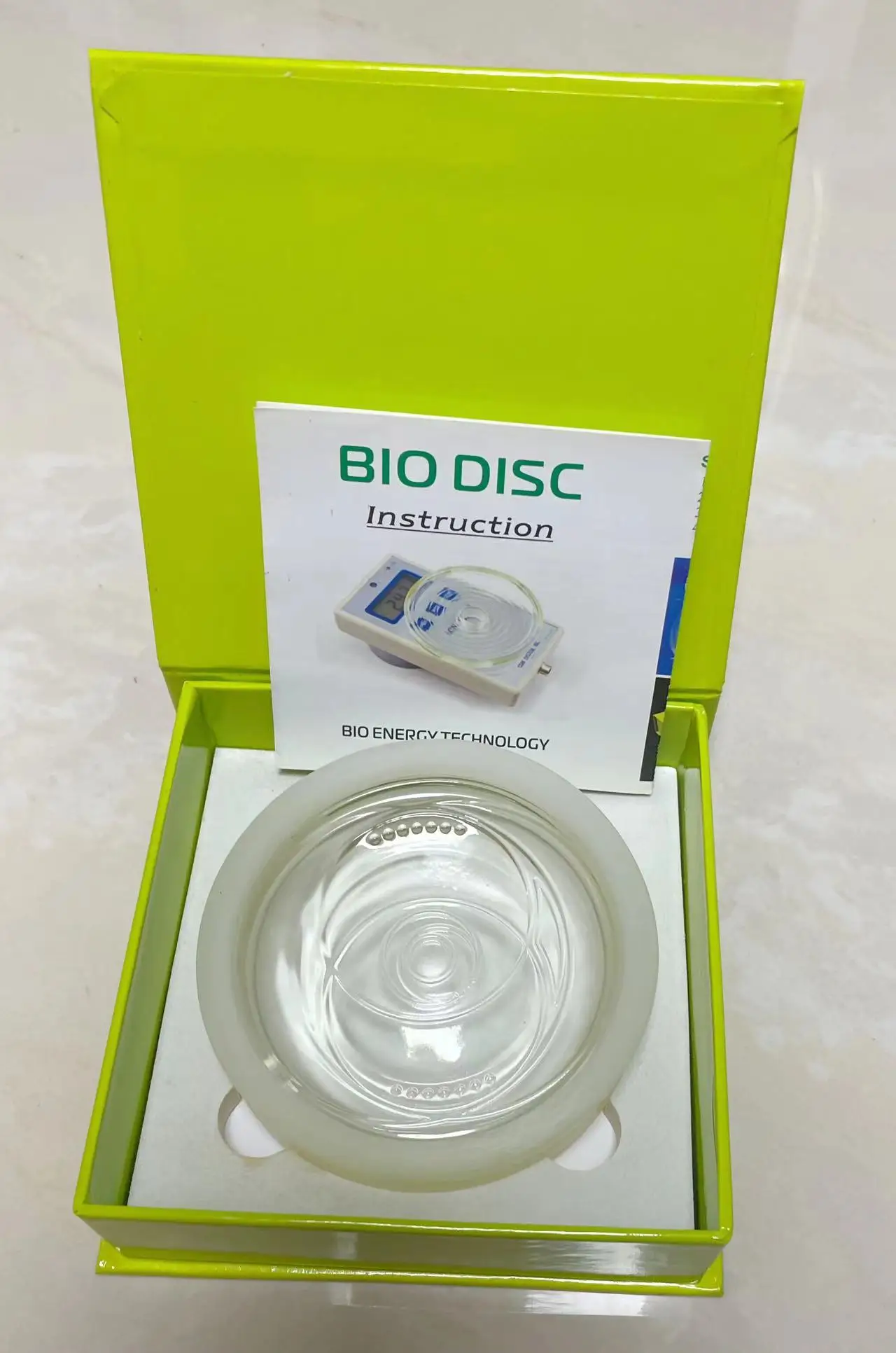 1pc Bio Disc 5 ENERGY Scalar biodisc Health Classic Power Energy ALPHASPIN disc rubber Protector Gift BOX Bio Glass Disc