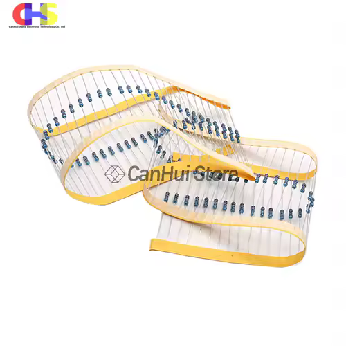100pcs 0.25W 1/4W 1R~22M 1% Metal Film Resistor 0R 2.2R 4.7R 10R 22R 47R 68 100R 220R 1K 1.5K 2.2K 4.7K 10K 100K 470K 1M 10M ohm - Image 5