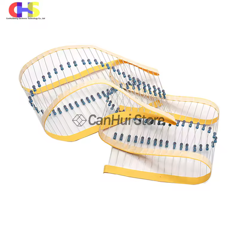 100pcs 0.25W 1/4W 1R~22M 1% Metal Film Resistor 0R 2.2R 4.7R 10R 22R 47R 68 100R 220R 1K 1.5K 2.2K 4.7K 10K 100K 470K 1M 10M ohm - Image 5