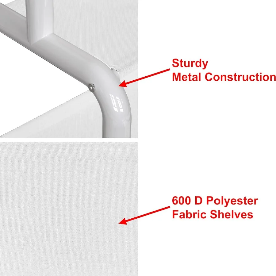 Perchero independiente para armario de 52 pulgadas con estantes de almacenamiento ajustables y múltiples ganchos para sombreros para entrada, dormitorio o Hal