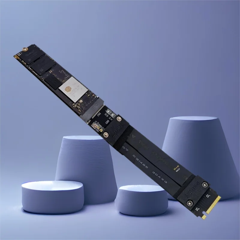 Удлинительный кабель M.2 NVMe SSD 20 см, удлинитель твердотельного накопителя M2 NVME PCIE 4.0 X4 M для M.2 2230 2242 2260 2280 NVME SSD