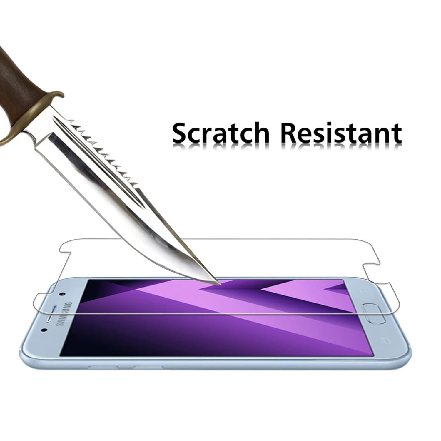 2/4Pcs 9H For Samsung Galaxy A5 2017 J5 2017, HD Tempered Glass Film