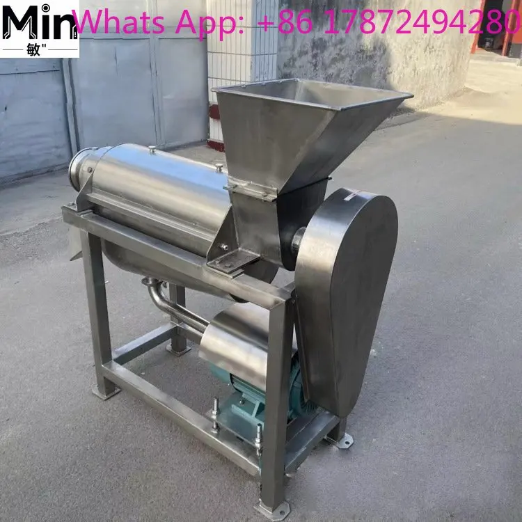 High Efficiency Industrial Fruit & Vegetable Juicer Extractor Stainless Steel Pulper Commercial