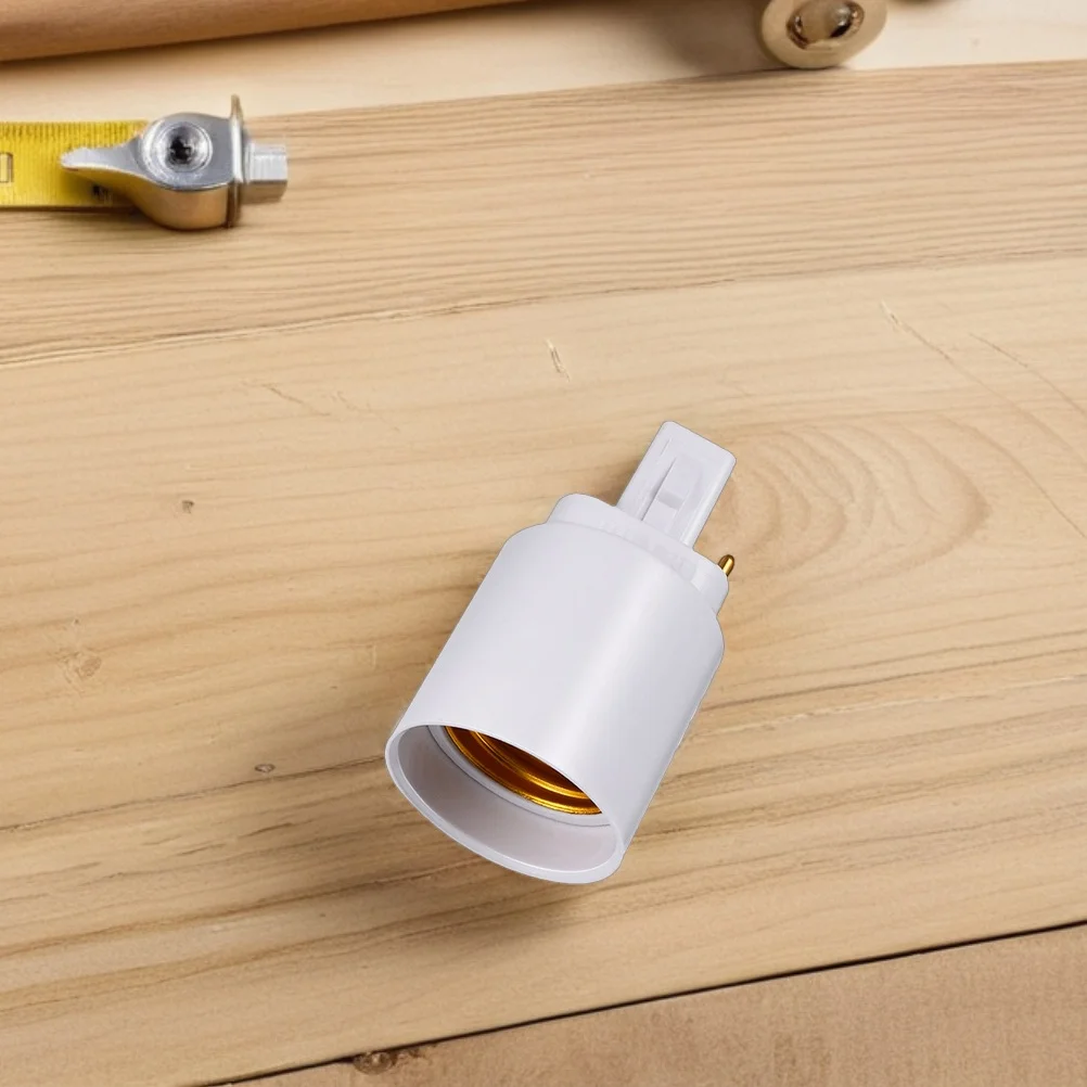 2 قطعة محول مقبس الإضاءة G24d إلى E27 محول مقاوم للحريق Pbt البلاستيك المدمجة لمبة قاعدة محول ل LED حامل مصباح محول #3