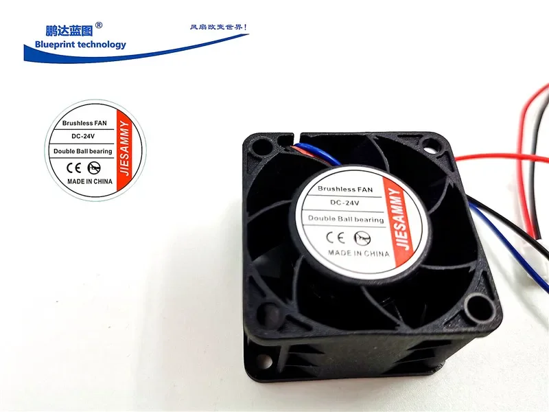 New Jiesammy 4028 4cm Double Ball 24v0.09a Alarm Speed Measurement Function Frequency Conversion Cooling Fan 40*40*28MM