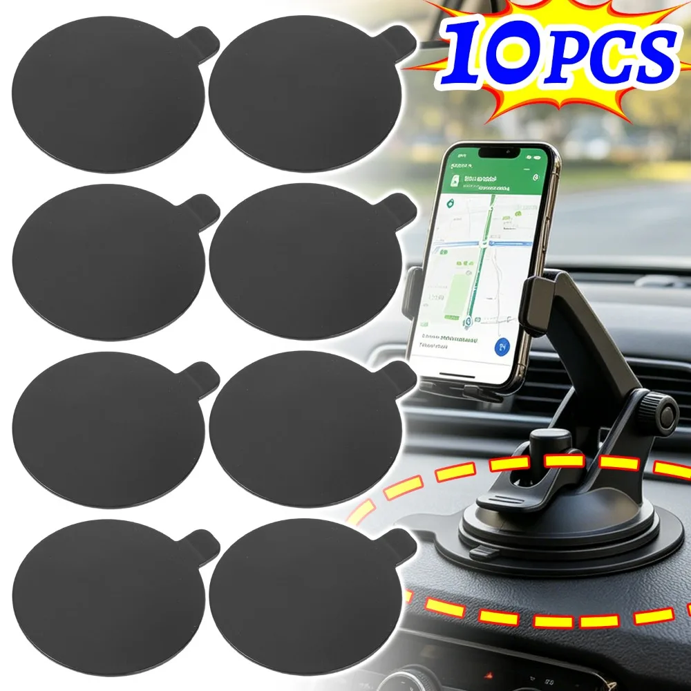 

Car Phone Holder Base Pad Universal Auto Dashboard Windshield Self Adhesive Suction Cup Stand Auxiliary Installation Round Pads