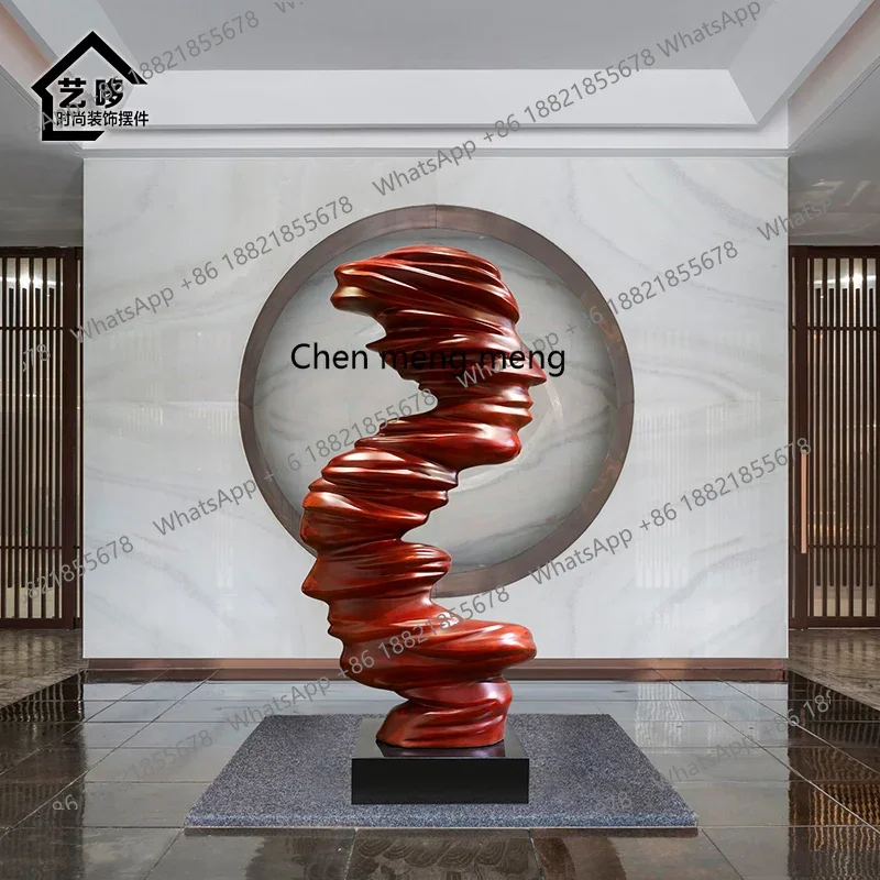 zq10 Large figure art abstract sculpture hall decoration club hotel lobby welcome floor ornament