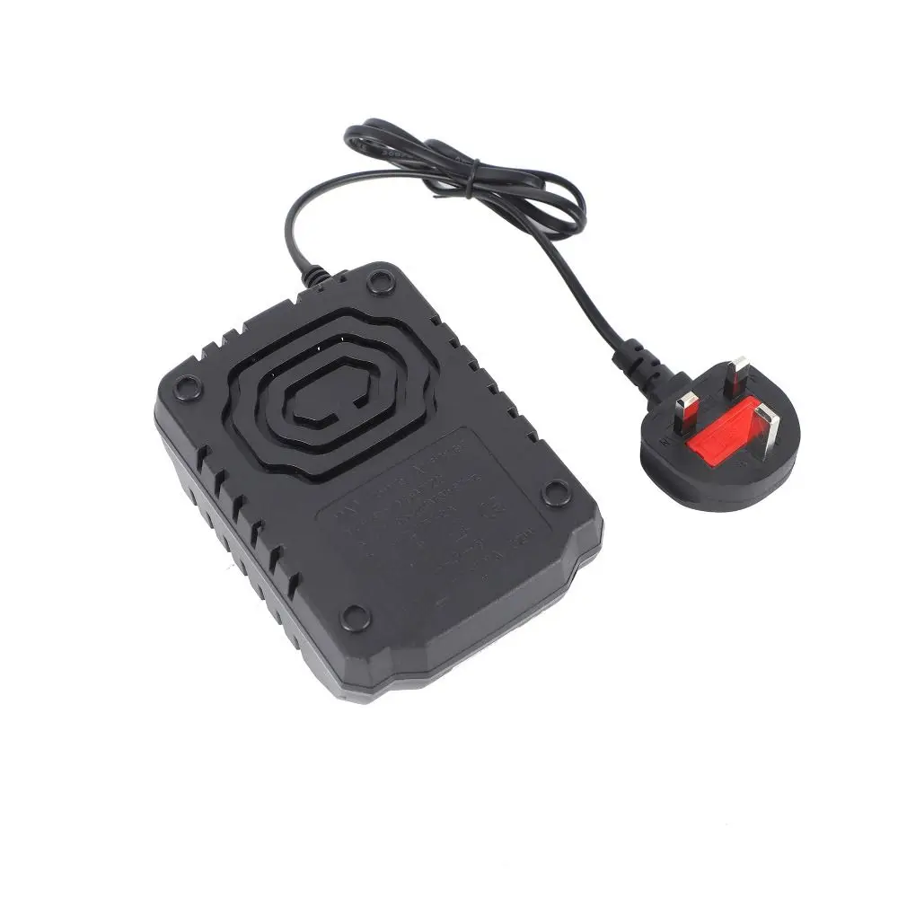 21V Lithium Battery Charger Indicator Lights Ventilated Housing Battery Charger Dock Corded Charging Plastic Power Tool Charger