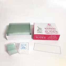 Microscópio Slides para Preparação de Espécime, Tampa Glass, Slips, 50 Pcs, 100 Pcs