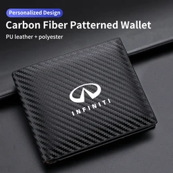 Koolstofvezel Mannen Portemonnee Id Creditcard Houder Licentie Tas Cadeau Voor Infiniti Qx60 Qx70 Qx80 Qx50 Qx30 Qx30 Q70l Q60 Q60 S Q30 Esq