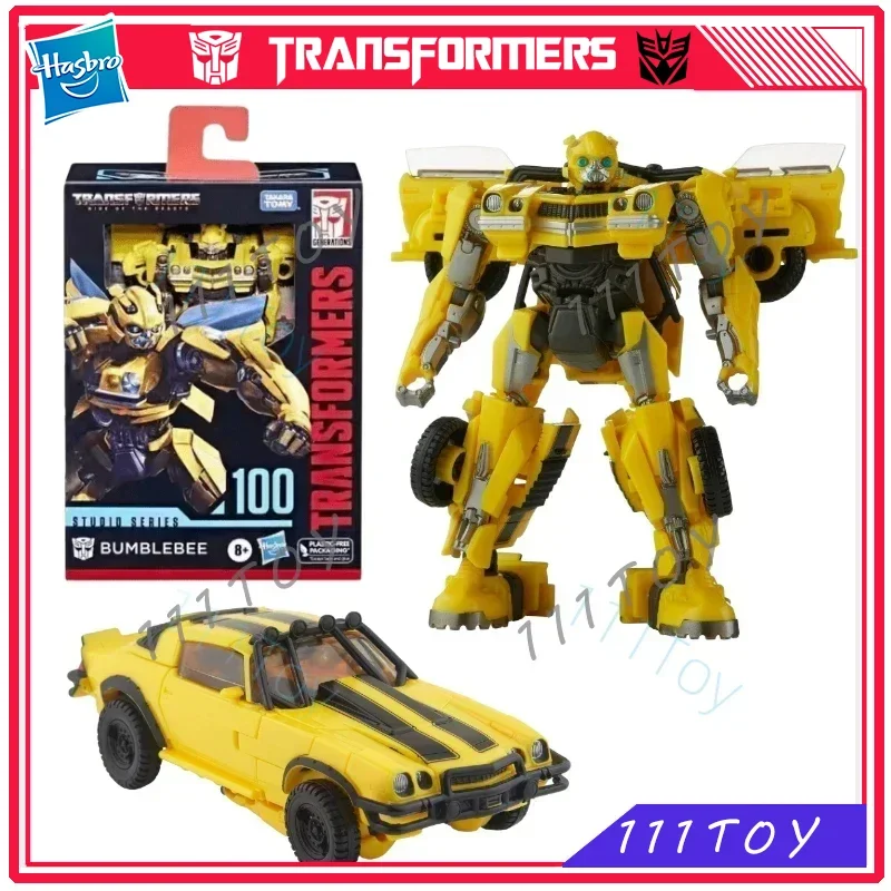 

In Stock Hasbro Transformers Classic Toys Studio Series SS100 Deluxe Bumblebee Action Figure Robot Toy Collectibles Gift Hobbies