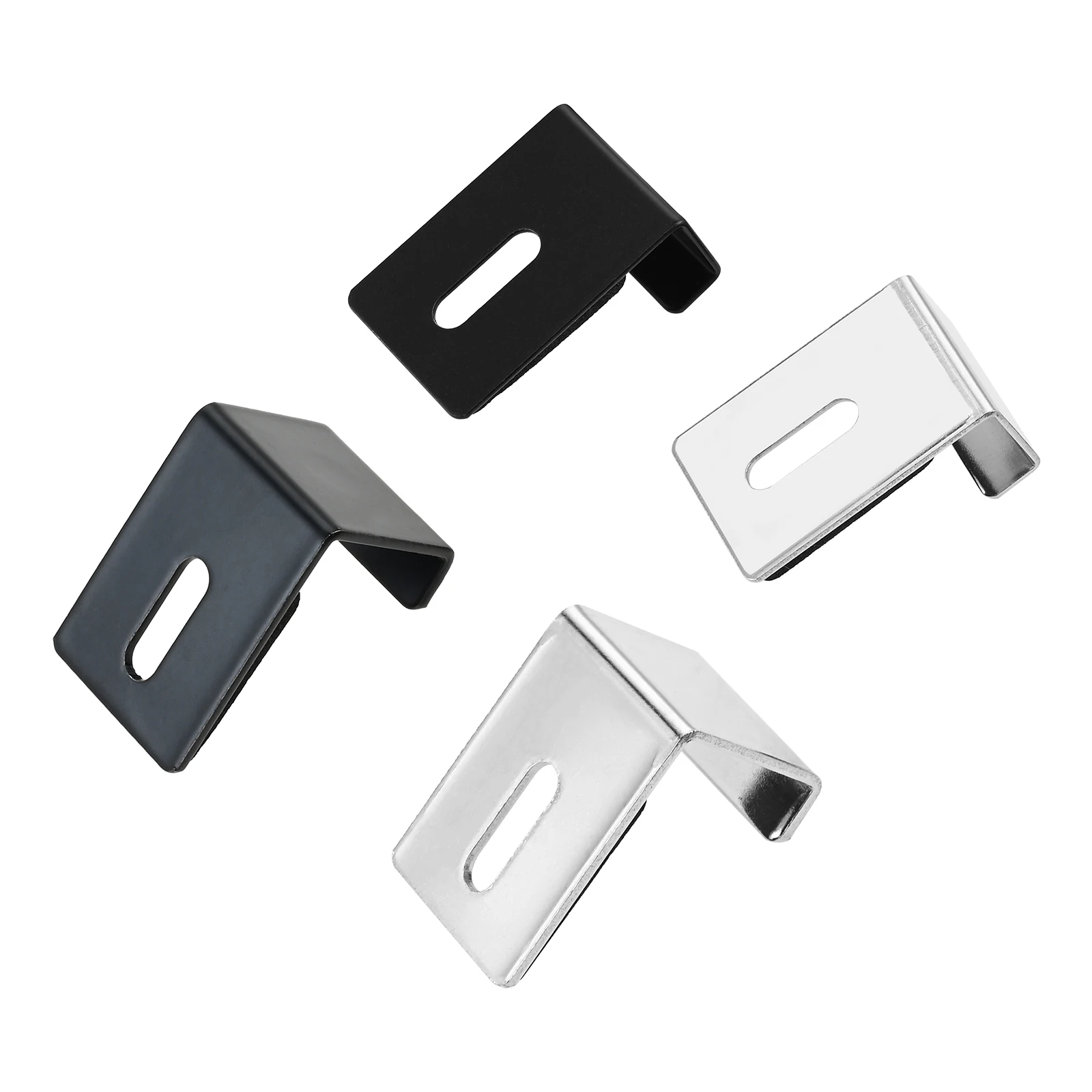 4pcs Metal Mirror Clips Holder for Frameless Mirror Wall Mount Hanger for Tile Displays Picture Frame Mirror Hanging Hardware